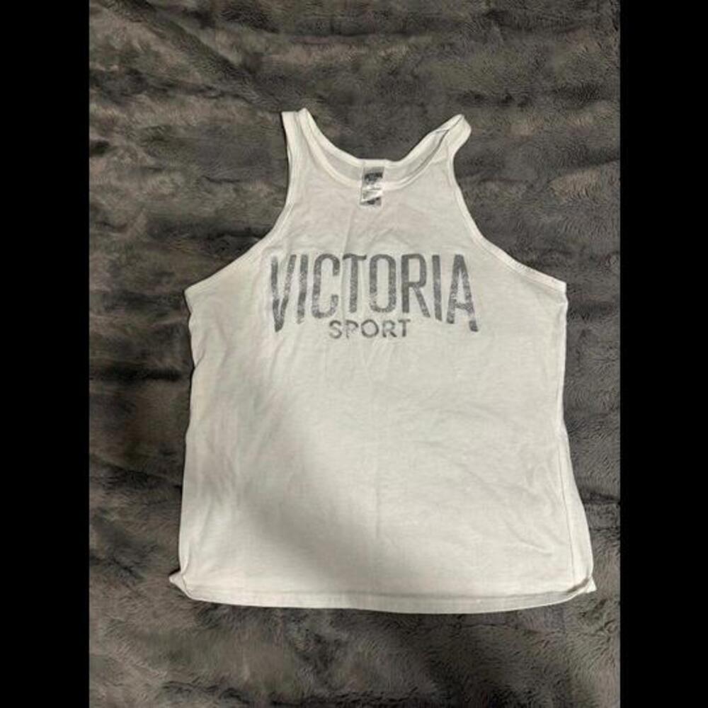 Victoria's Secret Sport White Racerback Tank Top XS